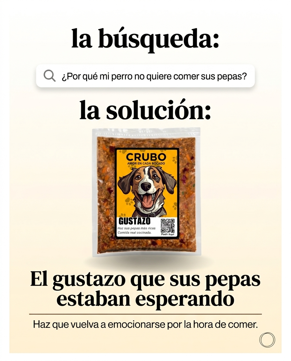 Buscabas comida natural para tu perro. Esto es lo más cercano.
