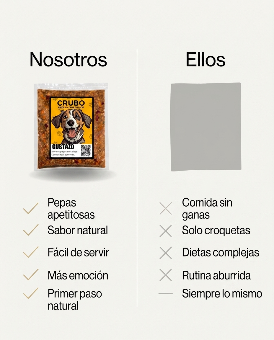 Las croquetas hacen su trabajo. El GUSTAZO hace el tuyo mejor.